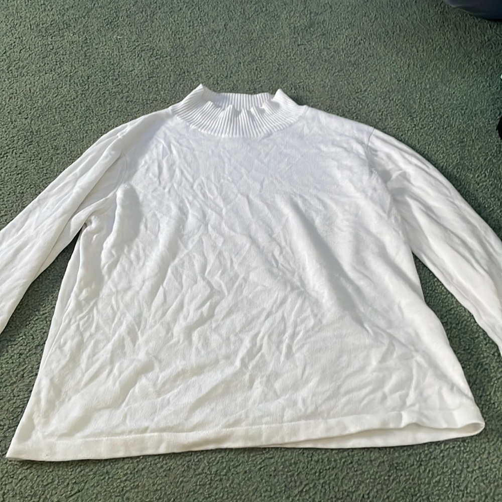 Talbots mock neck long sleeve sweater